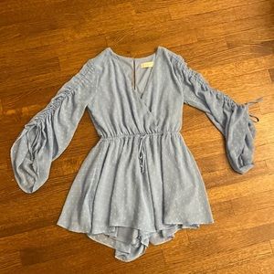 Altar’d State Blue Flowy Romper